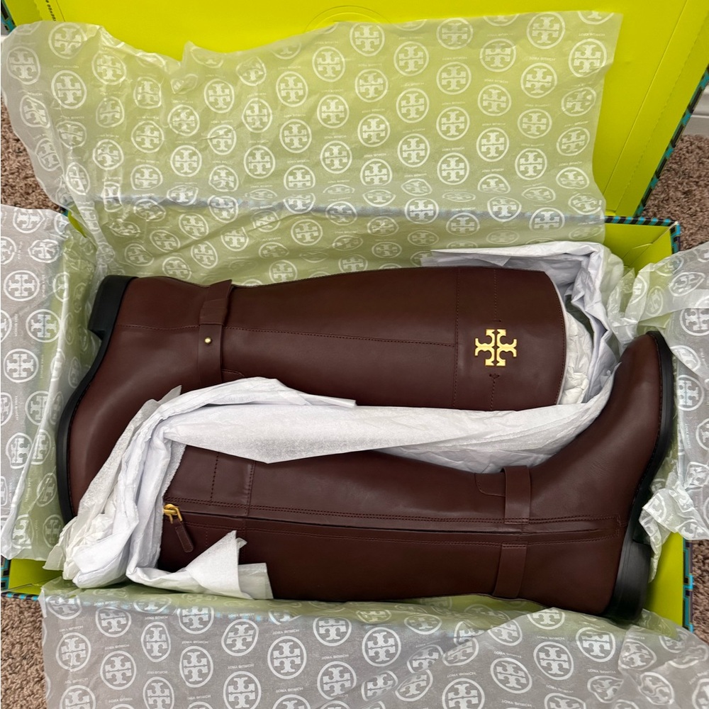 Tory Burch Brown Riding Boots